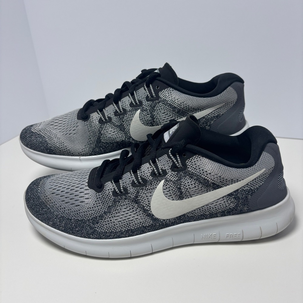 Nike Free Run Flyknit 2017 Women Size 8.5 Wolf Gray Shoes Sneakers 880840-40-002